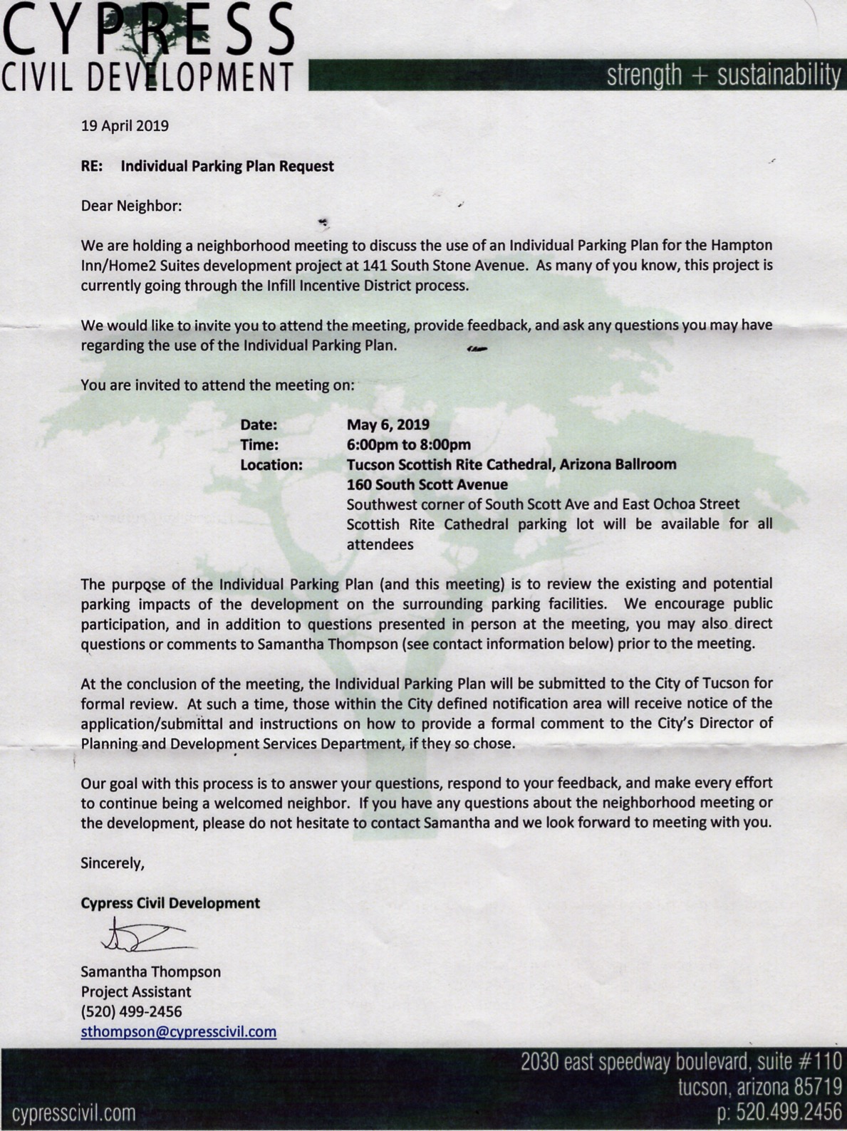 IPP for Hilton notice