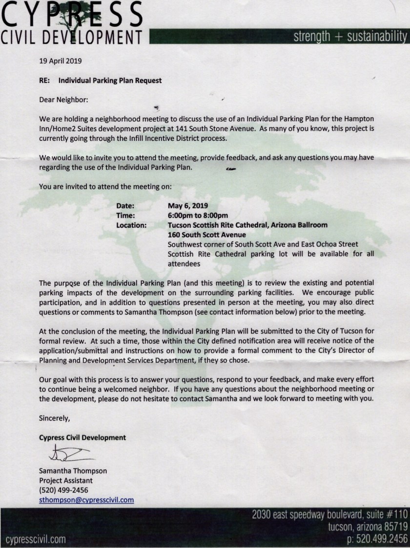 IPP for Hilton notice